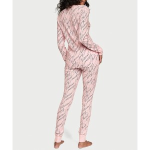 Пижама Thermal Long Pajama Set Pretty Blossom Vs Script