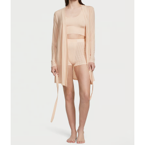 Пижама Luxe Modal Ribbed 3-Piece Set Marzipan