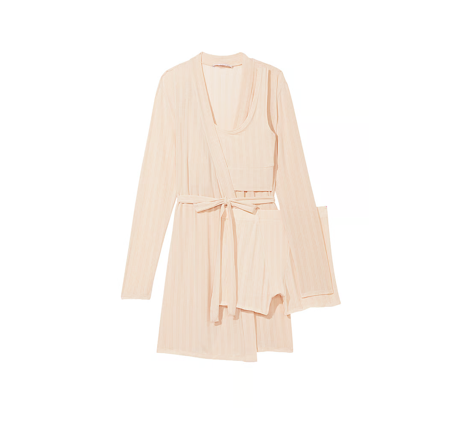 Пижама Luxe Modal Ribbed 3-Piece Set Marzipan