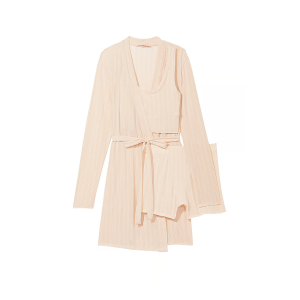 Пижама Luxe Modal Ribbed 3-Piece Set Marzipan