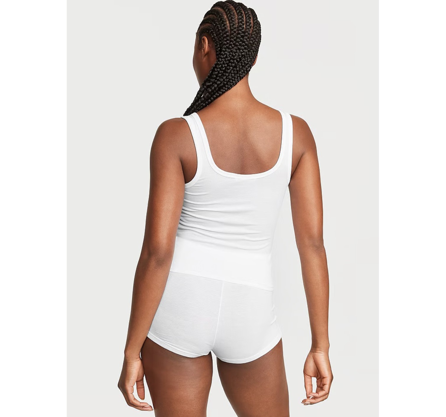 Пижама Ribbed Cami & Short Set white
