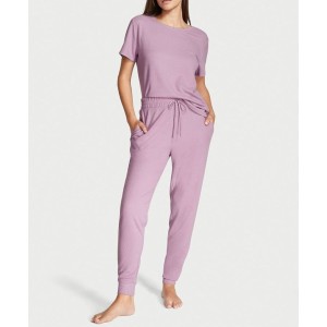 Піжама Glow Waffle Tee and Jogger Set Lilac