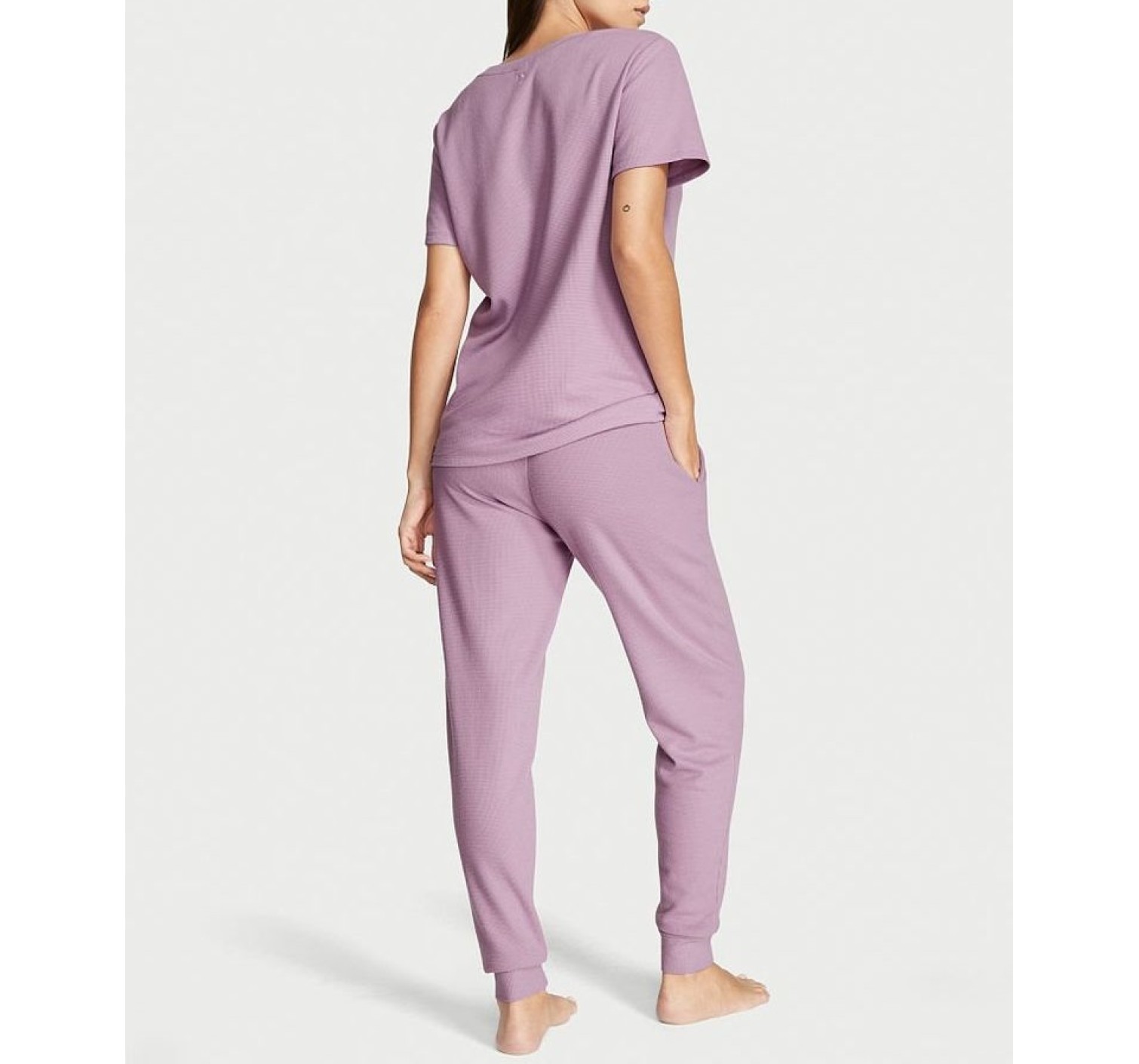 Піжама Glow Waffle Tee and Jogger Set Lilac