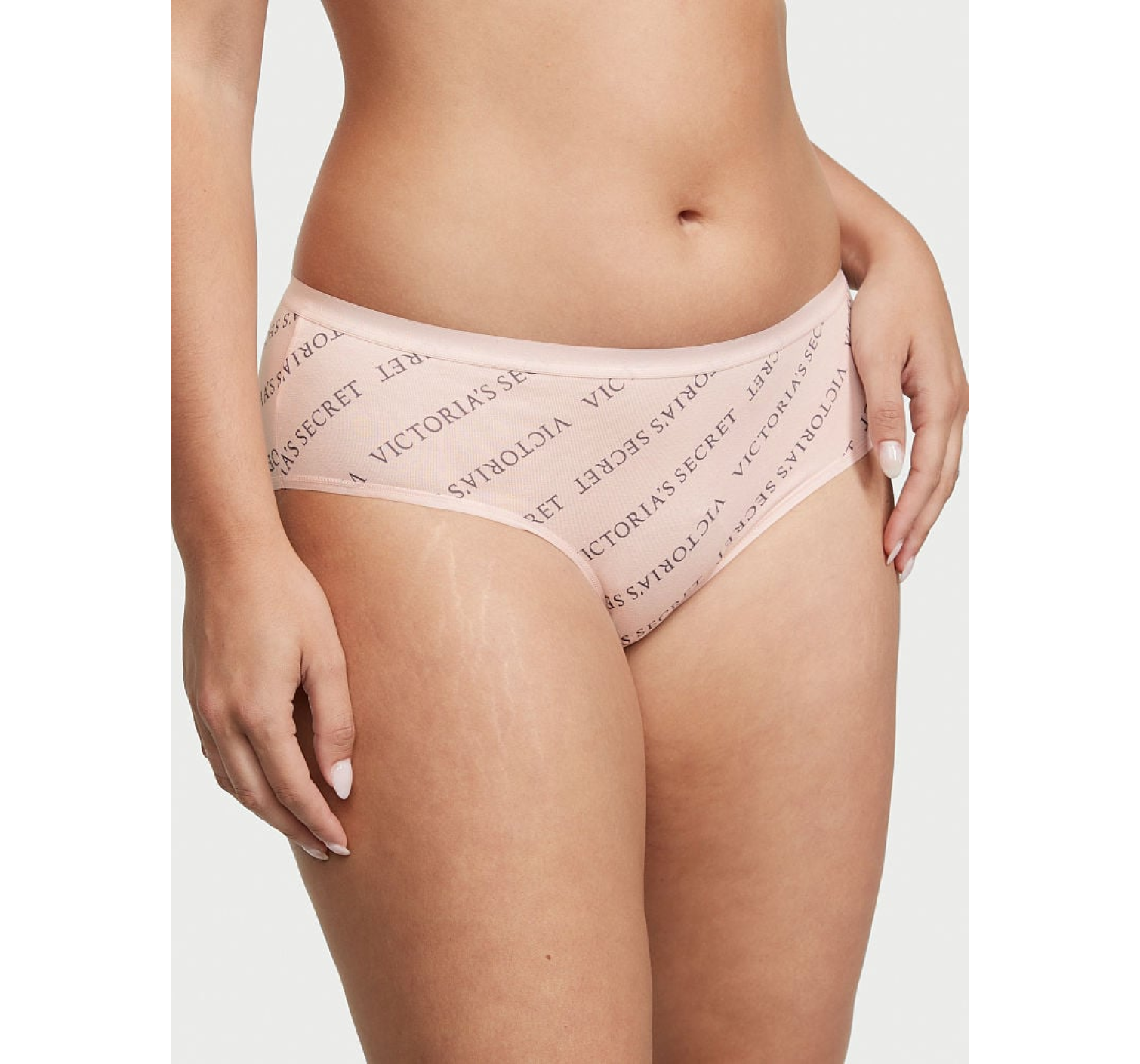 Трусики Stretch Cotton Bikini Panty Pink Logo