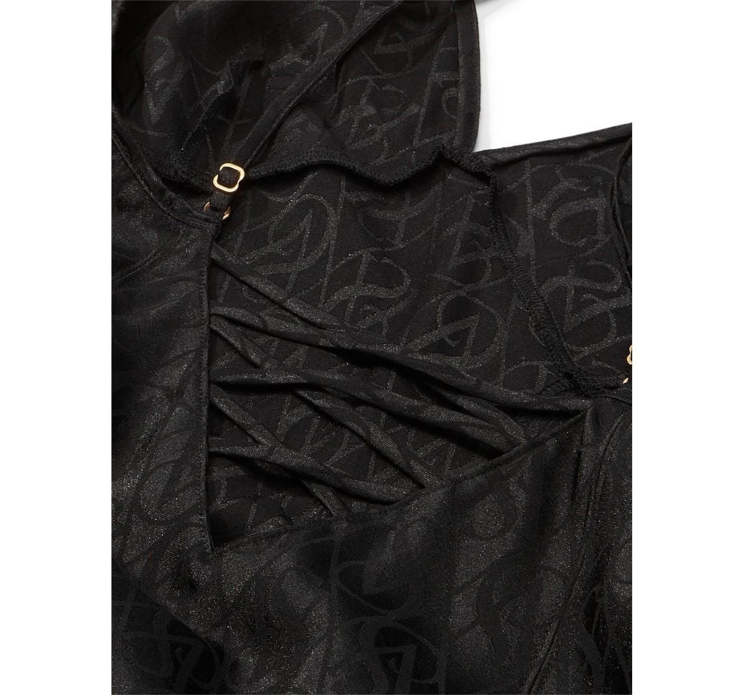 Пеньюар Icon Satin Midi Slip Black