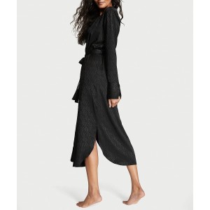 Халат Icon Satin Long Robe Black