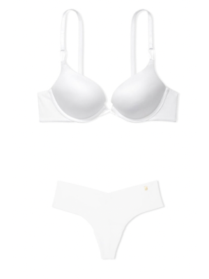 Комплект белья Victoria’s Secret Bombshell Very Sexy push-up bra White Set