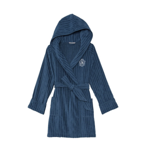 Халат Виктория Сикрет Terry Hooded Short Robe Vs Blue