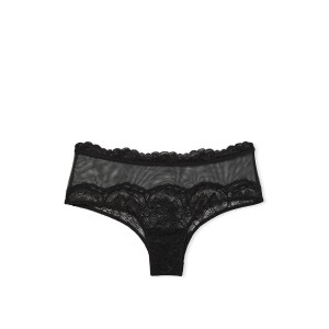 Трусики Lace & Mesh Cheeky Panty Black