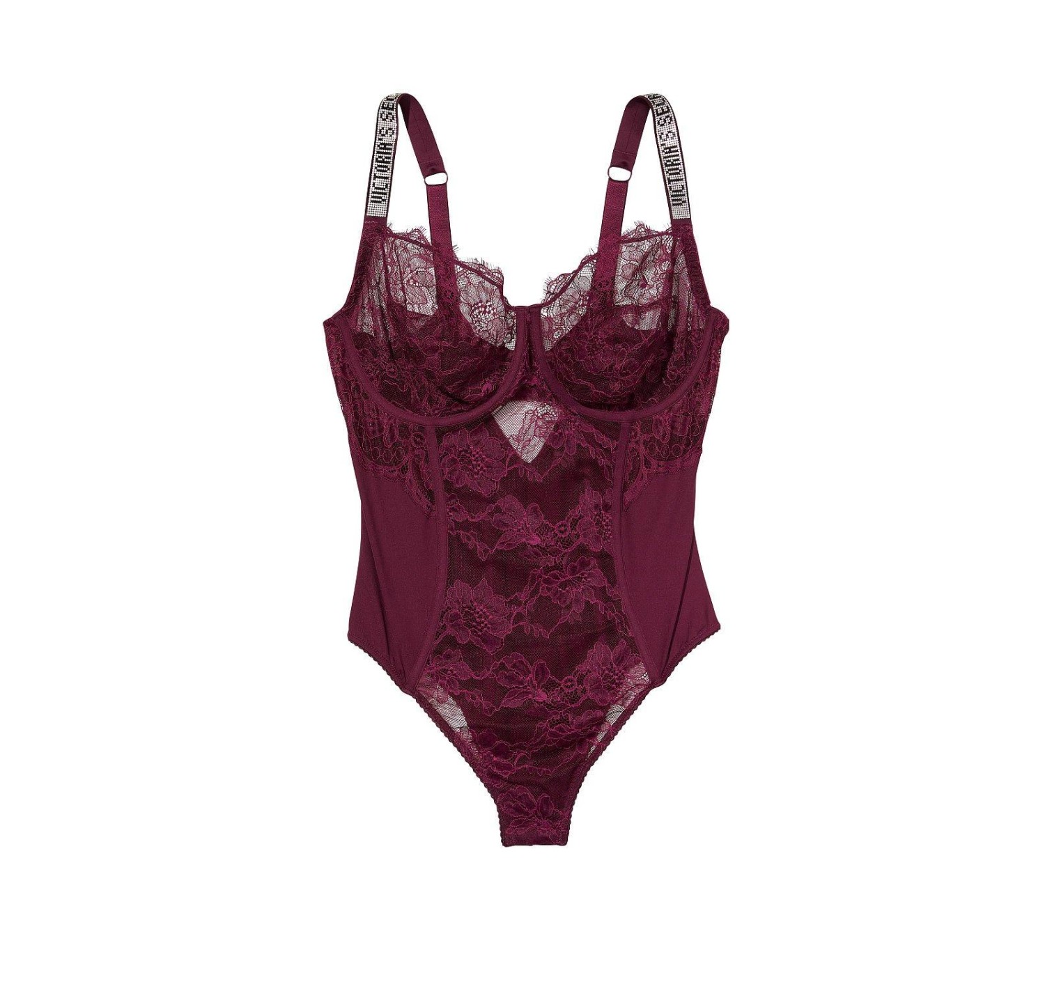 Боді The Fabulous Full Cup Shine Lace Teddy Red