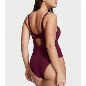 Боді The Fabulous Full Cup Shine Lace Teddy Red