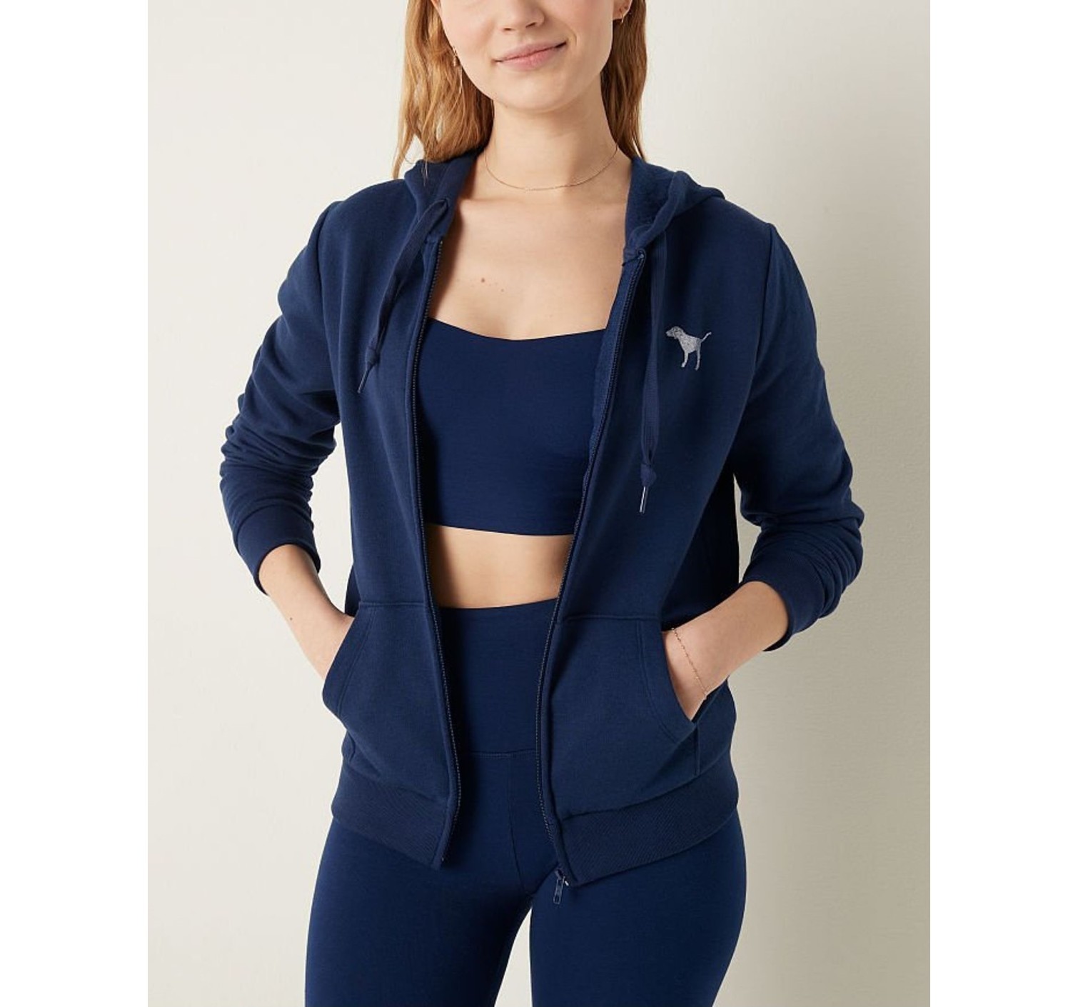 Спортивний костюм PINK Everyday Lounge Perfect Full Zip Blue