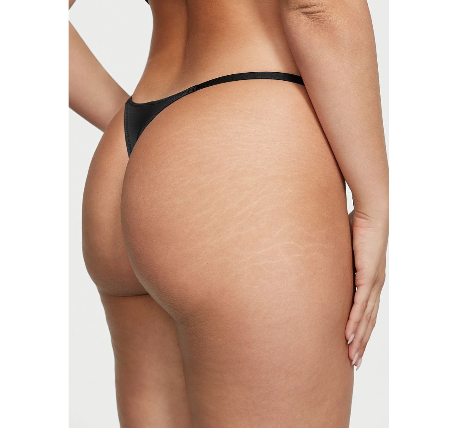 Трусики Icon Lace Adjustable String Thong Panty Black