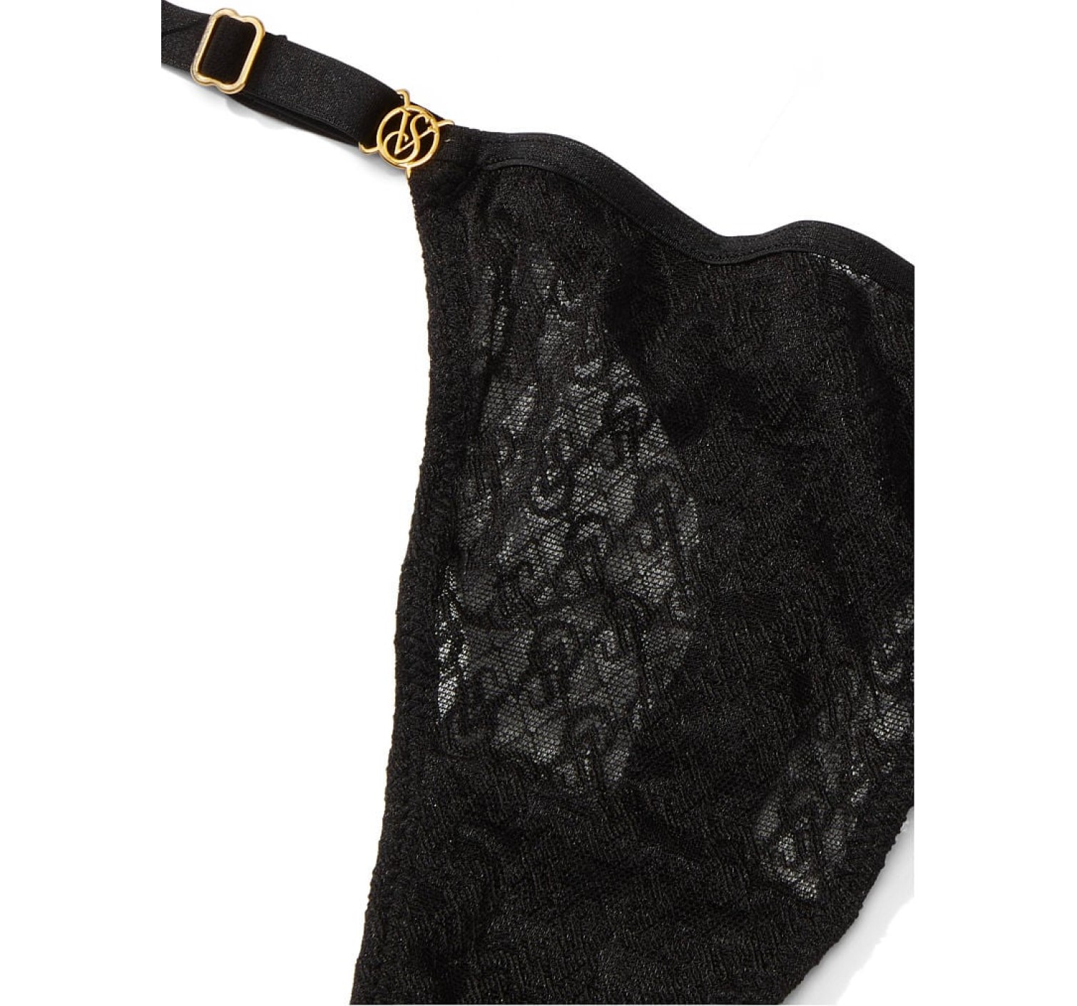 Трусики Icon Lace Adjustable String Thong Panty Black
