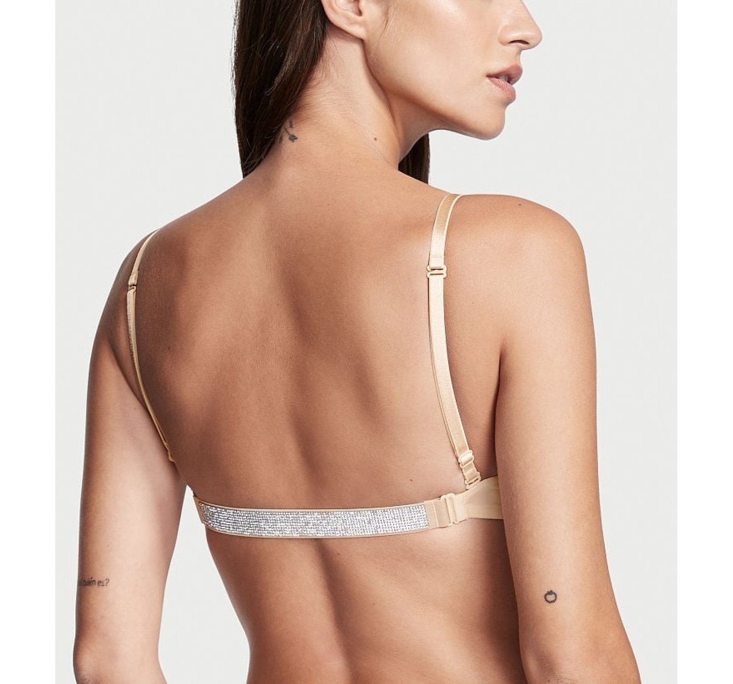 Бюстгальтер BARE Plunge Convertible Shine Bra Beige