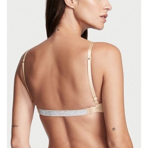 Бюстгальтер BARE Plunge Convertible Shine Bra Beige