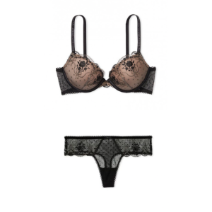 Комплект білизни Luxe Lingerie Black Gold Lace Bra Set