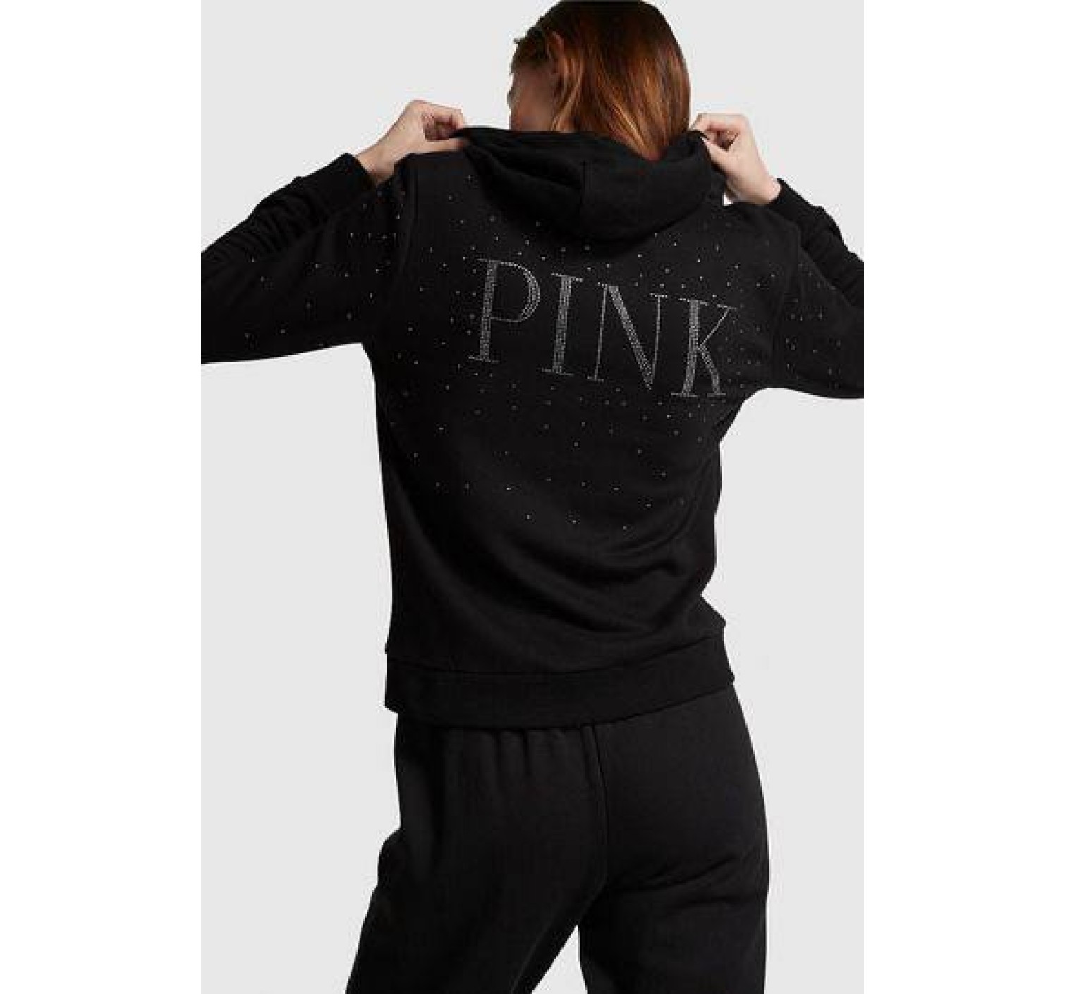 Спортивный костюм PINK Hoodie and Jogger Set Black