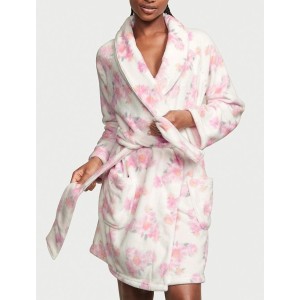 Халат Logo Short Cozy WHITE PEONIES