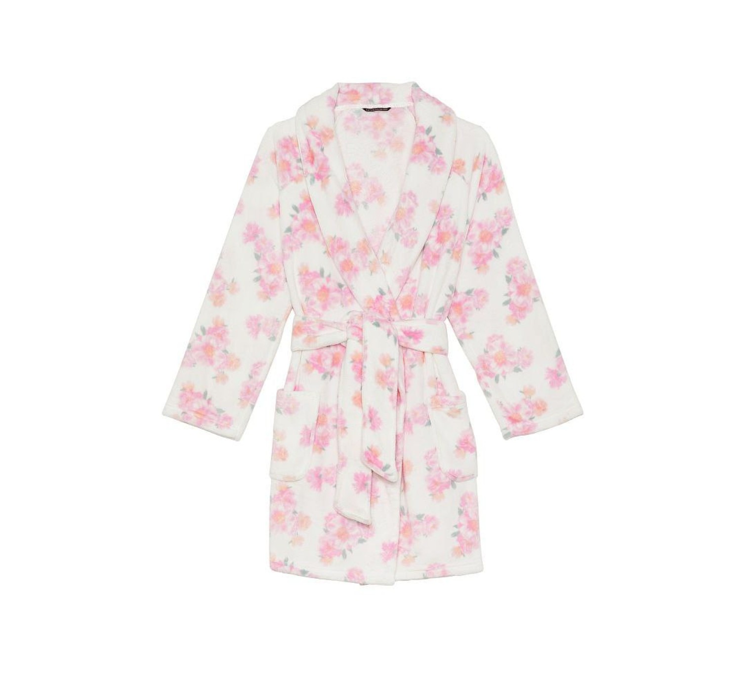 Халат Logo Short Cozy WHITE PEONIES