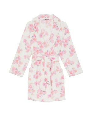 Халат Logo Short Cozy WHITE PEONIES
