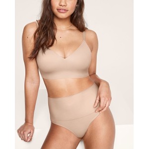 Трусики стрінги No Show PINK Seamless Shape Thong Beige