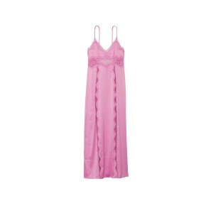 Пеньюар Lace-Inset Long Slip Lilac Chiffon