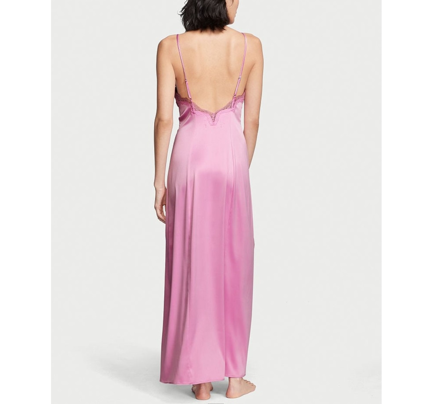 Пеньюар Lace-Inset Long Slip Lilac Chiffon