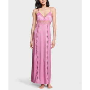 Пеньюар Lace-Inset Long Slip Lilac Chiffon