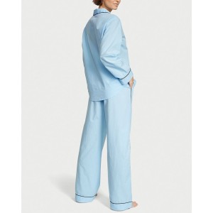 Пижама Cotton Long Pajama Set Blue Chambray