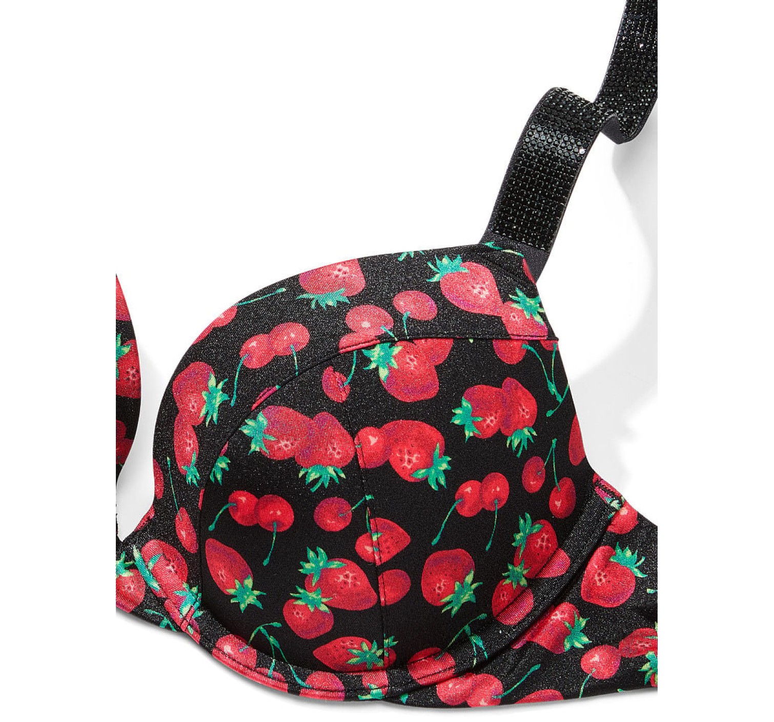 Купальник Top Shine Strap Sexy Tee Push-Up Bikini Mixed Berry