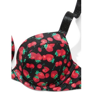 Купальник Top Shine Strap Sexy Tee Push-Up Bikini Mixed Berry