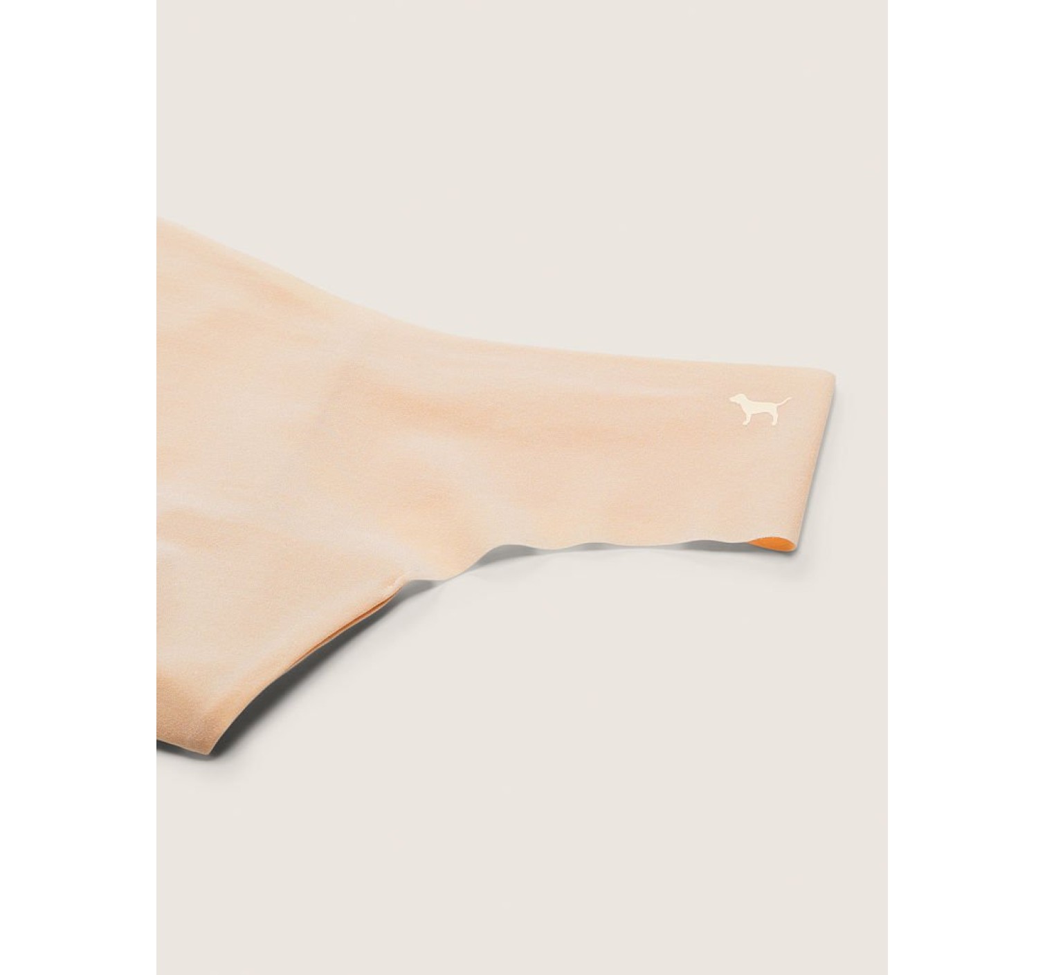 Трусики Pink cтринги бесшовные No Show Thong panty Beige