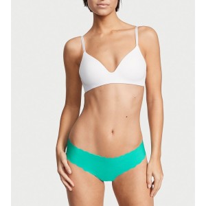 Трусики No Show Thong Panty Scalloped Aqua Sea