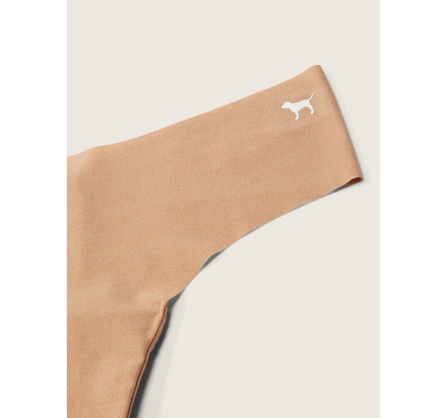 Трусики PINK No show Thong panty Mocha Latte