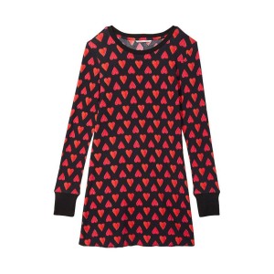 Ночная рубашка Thermal Sleepshirt Black Heart Print