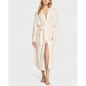 Халат Modal Terry Hooded Long Robe Ivory