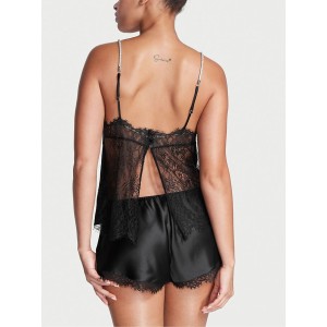Пижама Shine Rope Strap Satin Cami Pj set Brilliant Black