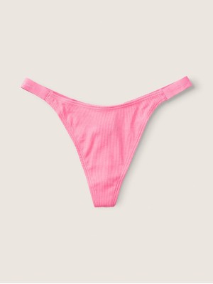 Трусики PINK High Leg Logo Thong Panty Pink