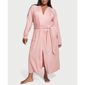 Халат Modal Terry Hooded Long Robe Pink