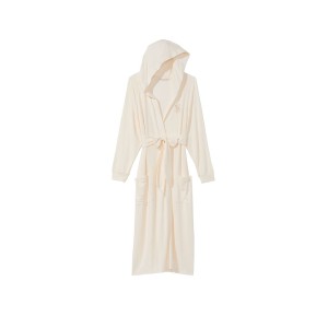Халат Modal Terry Hooded Long Robe Ivory