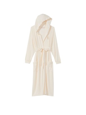 Халат Modal Terry Hooded Long Robe Ivory