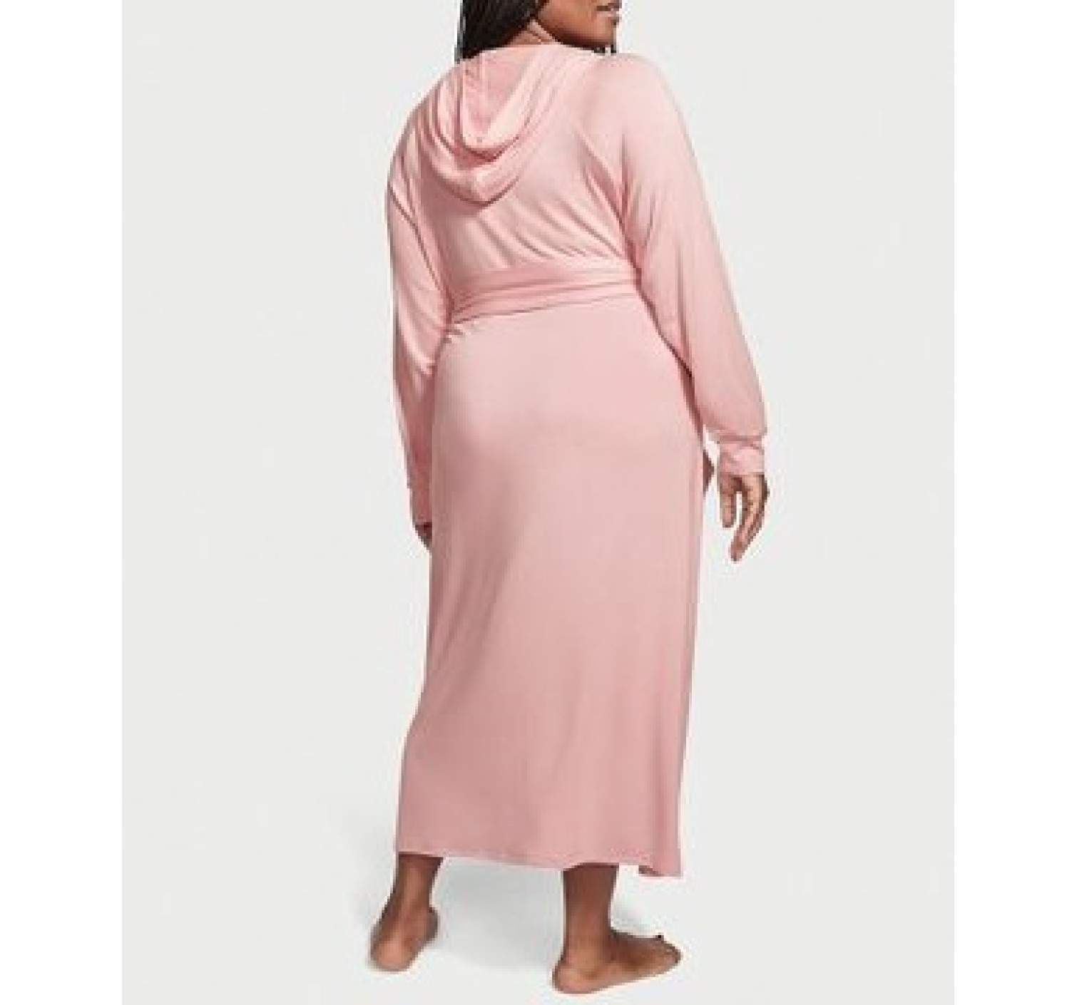 Халат Modal Terry Hooded Long Robe Pink