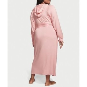 Халат Modal Terry Hooded Long Robe Pink