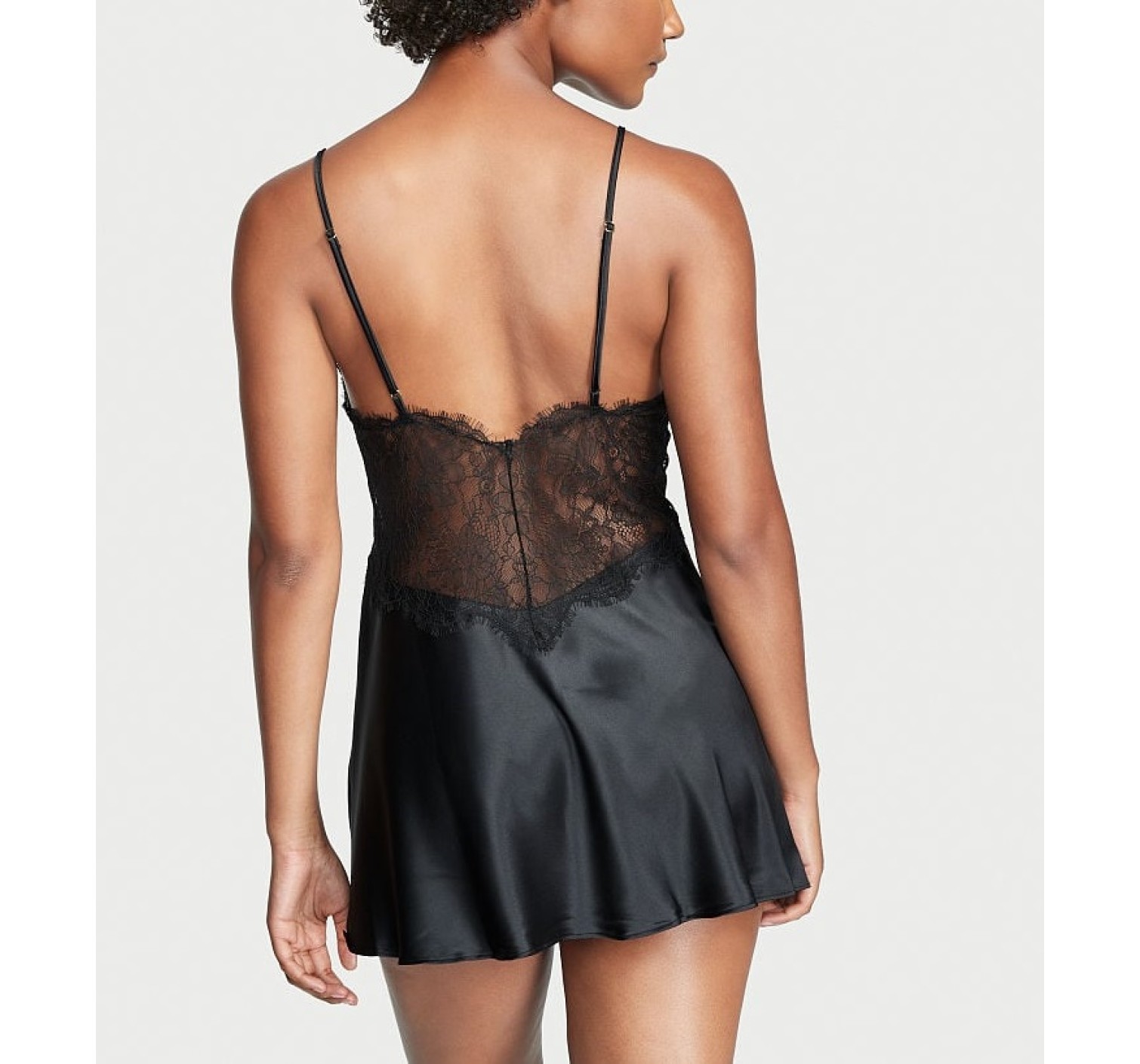 Пеньюар Very Sexy Black Lace Plunge Slip 
