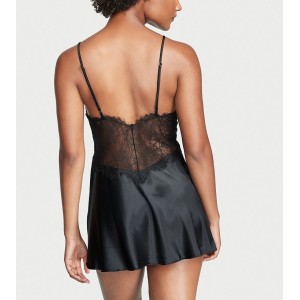 Пеньюар Very Sexy Black Lace Plunge Slip 
