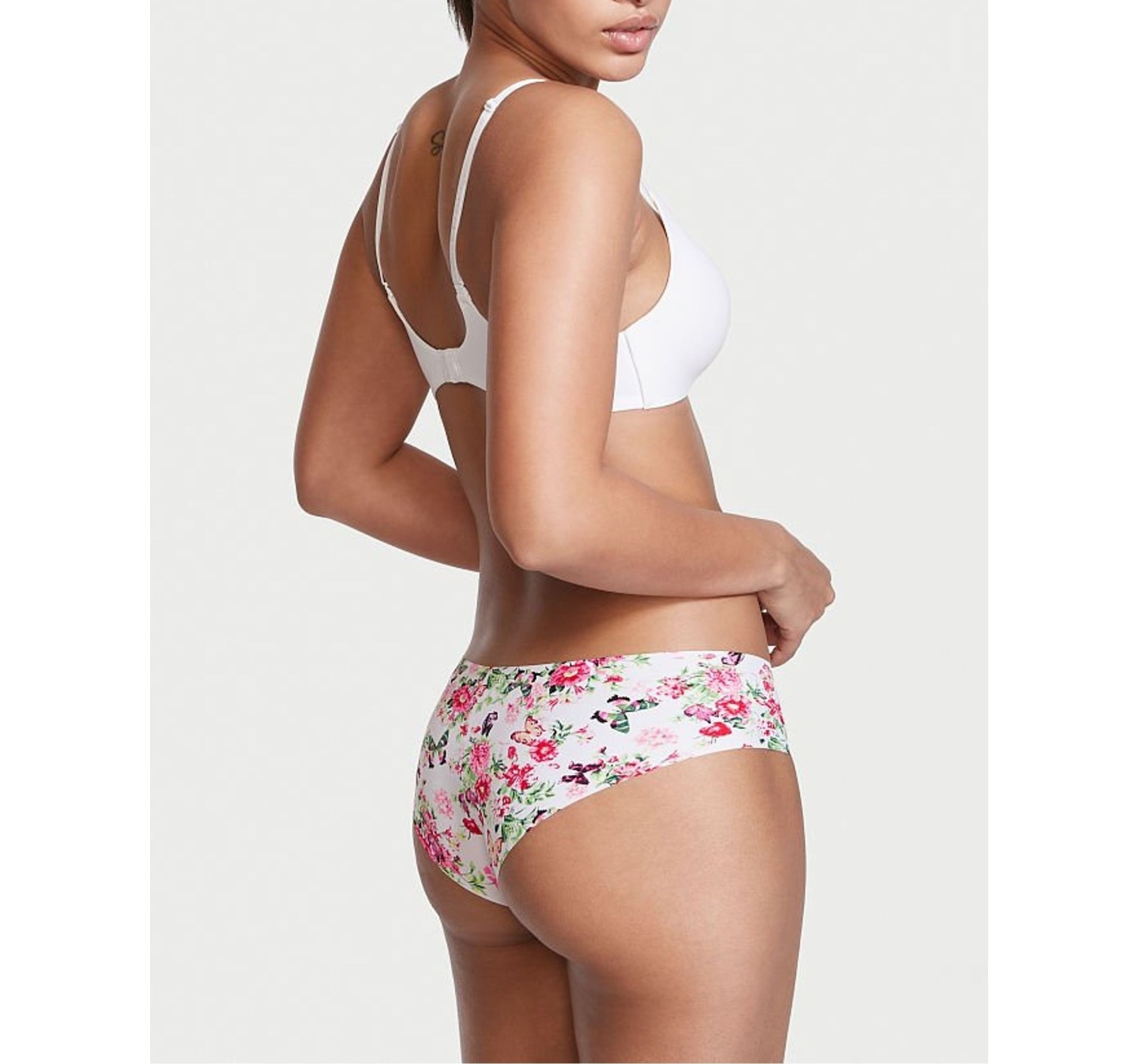 Трусики No Show Cheeky Panty White Print