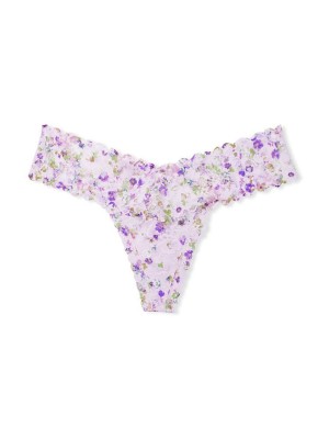 Трусики Lacie Lace-Up Purple Blossom Thong Panty