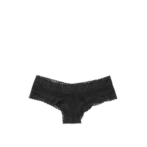 Tрусики Cotton Lace Cheeky panty Black