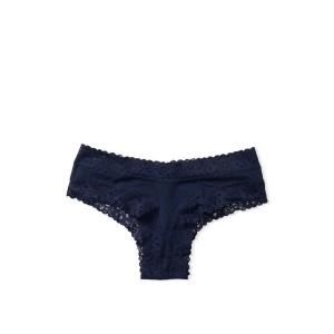 Tрусики Cotton Lace Cheeky panty Noir Navy